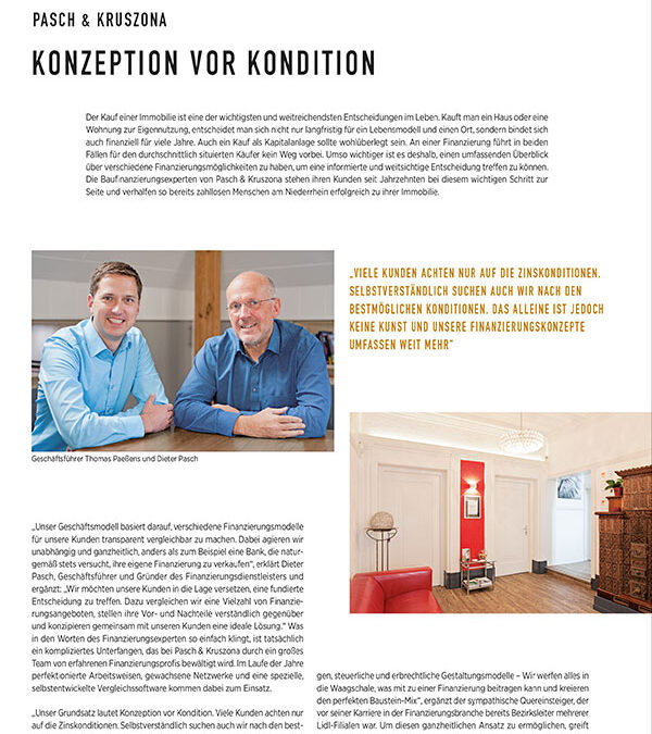 Konzeption vor Kondition