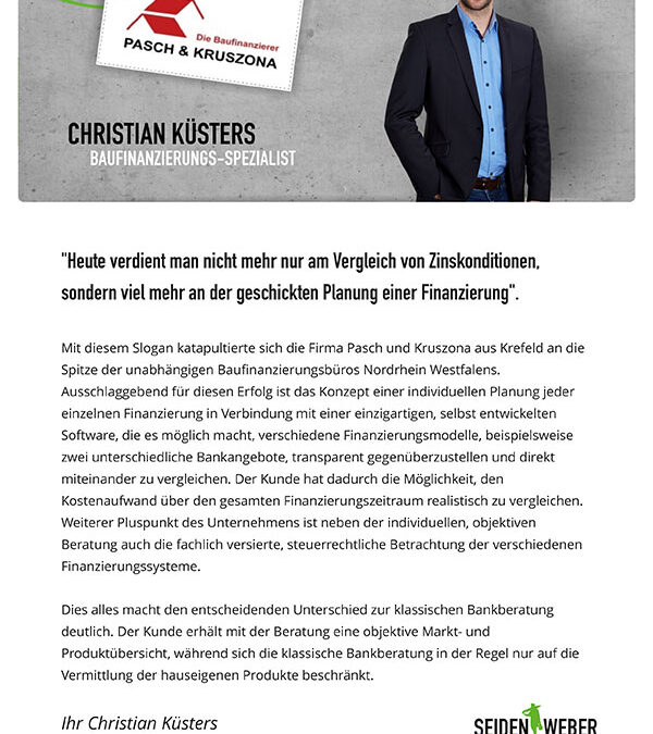 Christian Küsters  Baufinanzierungs-Spezialist